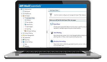 GFI MailEssentials Spam-Abwehr