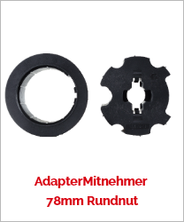 AdapterMitnehmer 78mm Rundnut
