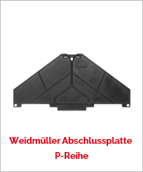 Weidmüller Abschlussplatte P-Reihe