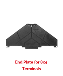 End Plate for 8x4 Terminals