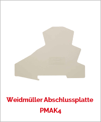Weidmüller Abschlussplatte PMAK4