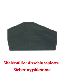 Weidmüller Abschlussplatte Sicherungsklemme