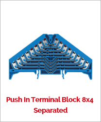 Push In Terminal Block 8x4  Separated