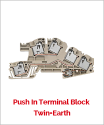 Push In Terminal Block Twin+Earth